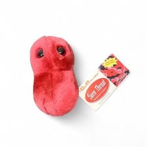 Giant Microbiomes Sore Throat plushy Animal Science Teacher Nurse Learning